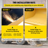 Saw Accessories: VEVOR Bucket Cutting Edge, 213x15x1.9 Bucket Edge, Weld-on and Bolt-on Advanced Cutting Edge, 16Mn Carbon-manganese Steel Loader Cutting Edge, Skid Steer Cutting Edge with Paint for Excavator and Load