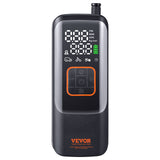 Automotive Gauges: VEVOR Tire Inflator Portable Air Compressor, 150 PSI Electric Air Pump, 4000mAh Rechargeable Tire Pump with Auto-Off Function, LCD Pressure Gauge, 3 Nozzles, LED Light for Car Motorcycle Bike Ball