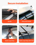 Boating Accessories: VEVOR Soft Roof Rack Pads 15.5in 176lbs Load Capacity for Kayak Canoe Surfboard