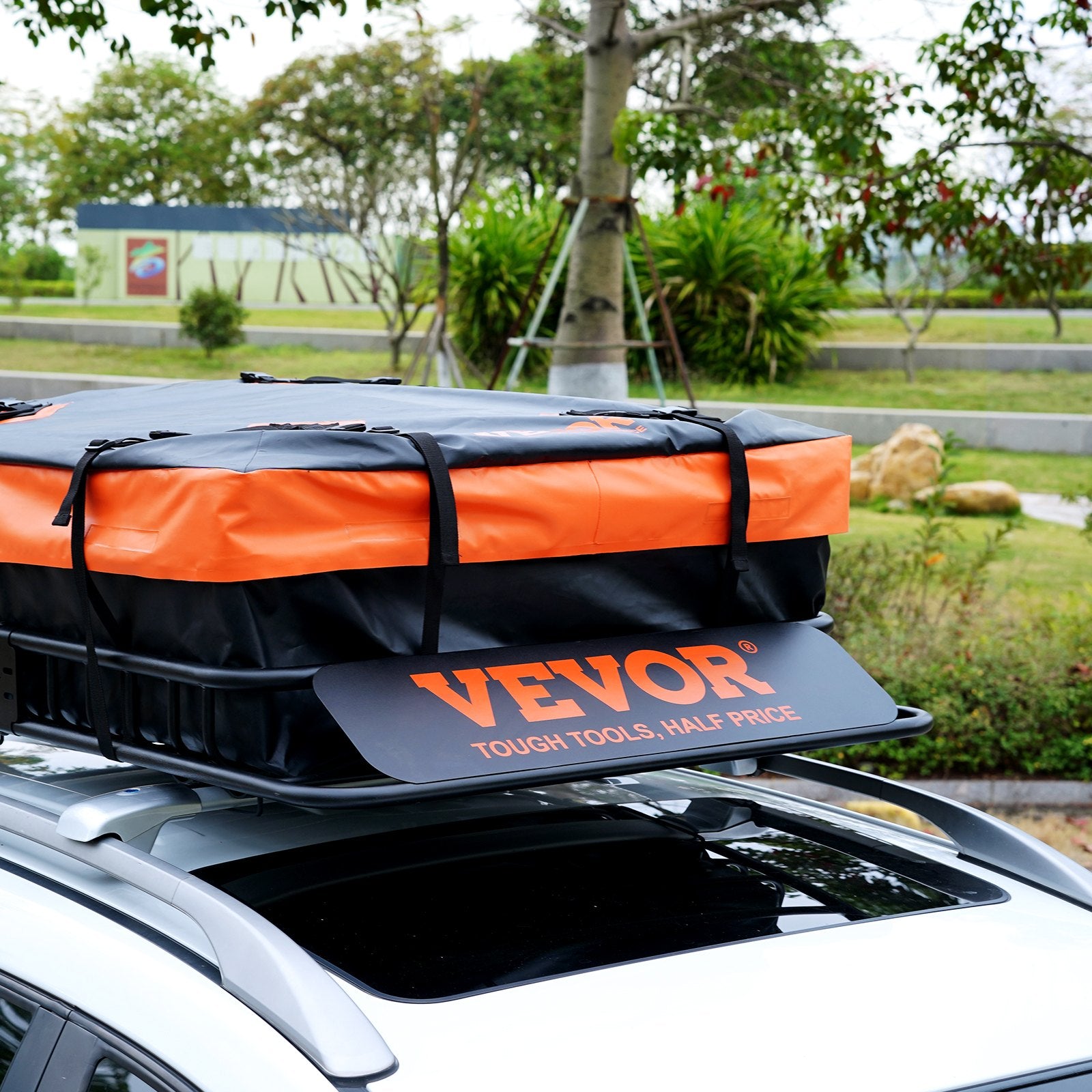 Clothing & Wardrobe Storage: VEVOR Roof Rack Cargo Basket 200 LBS 51"x36"x5" for SUV Truck with Luggage Bag