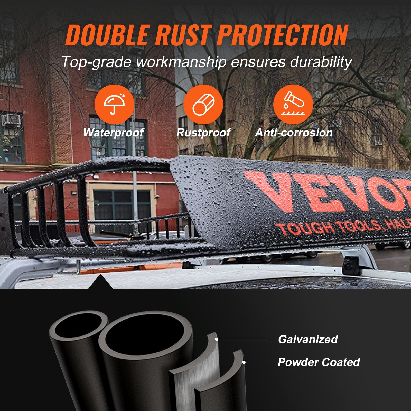 Automotive Parts: VEVOR Roof Rack Cargo Basket 200 LBS Capacity Extension 64"x39"x6" for SUV Truck