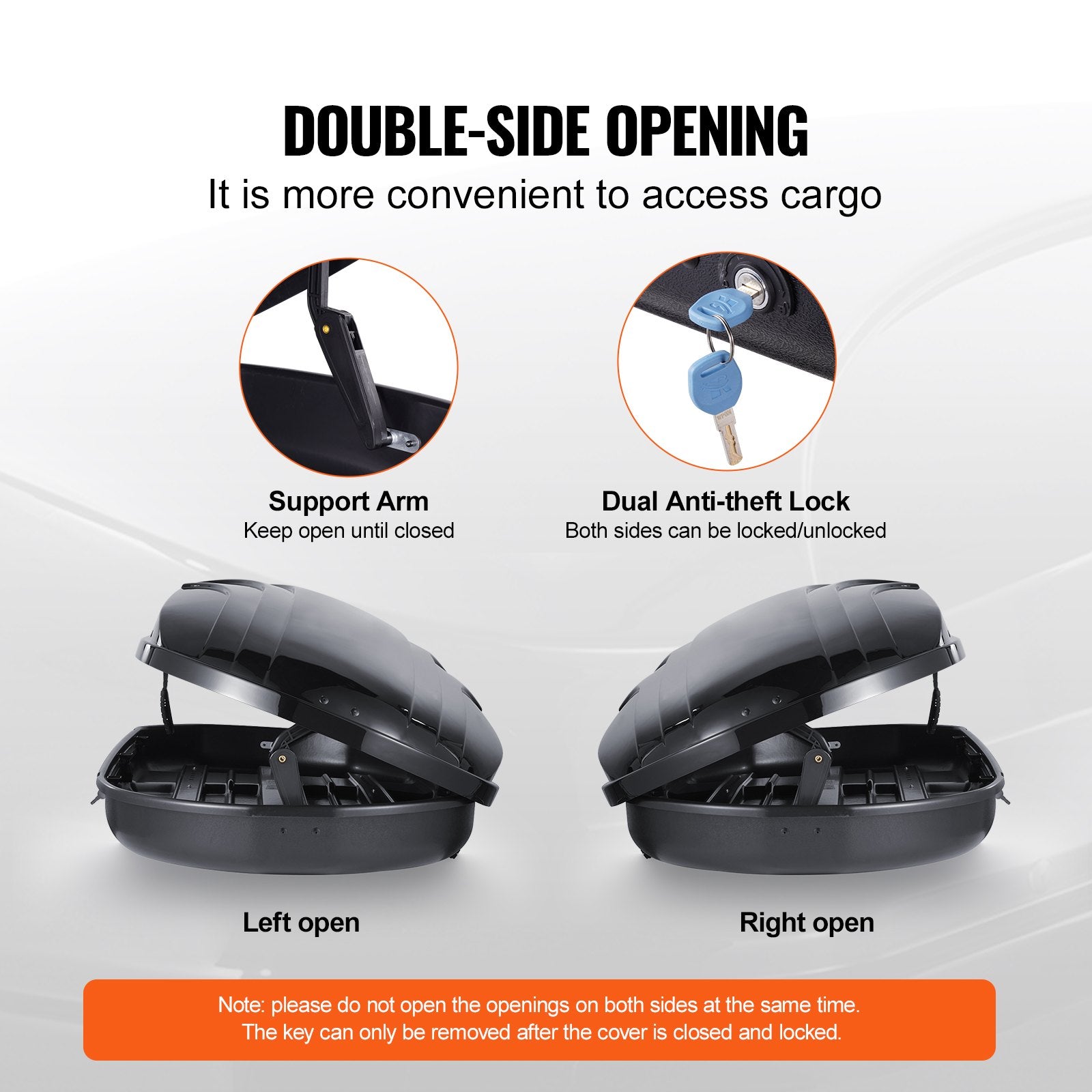 Automotive Decor: VEVOR Rooftop Cargo Carrier 340 L Luggage Storage Box ABS for SUVs Cars