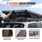 Caravan Accessories: VEVOR Rooftop Tent Hard Shell 2-3 Person Waterproof for Jeep SUV Truck w/ Ladder