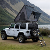Caravan Accessories: VEVOR Rooftop Tent Hard Shell 2-3 Person Waterproof for Jeep SUV Truck w/ Ladder