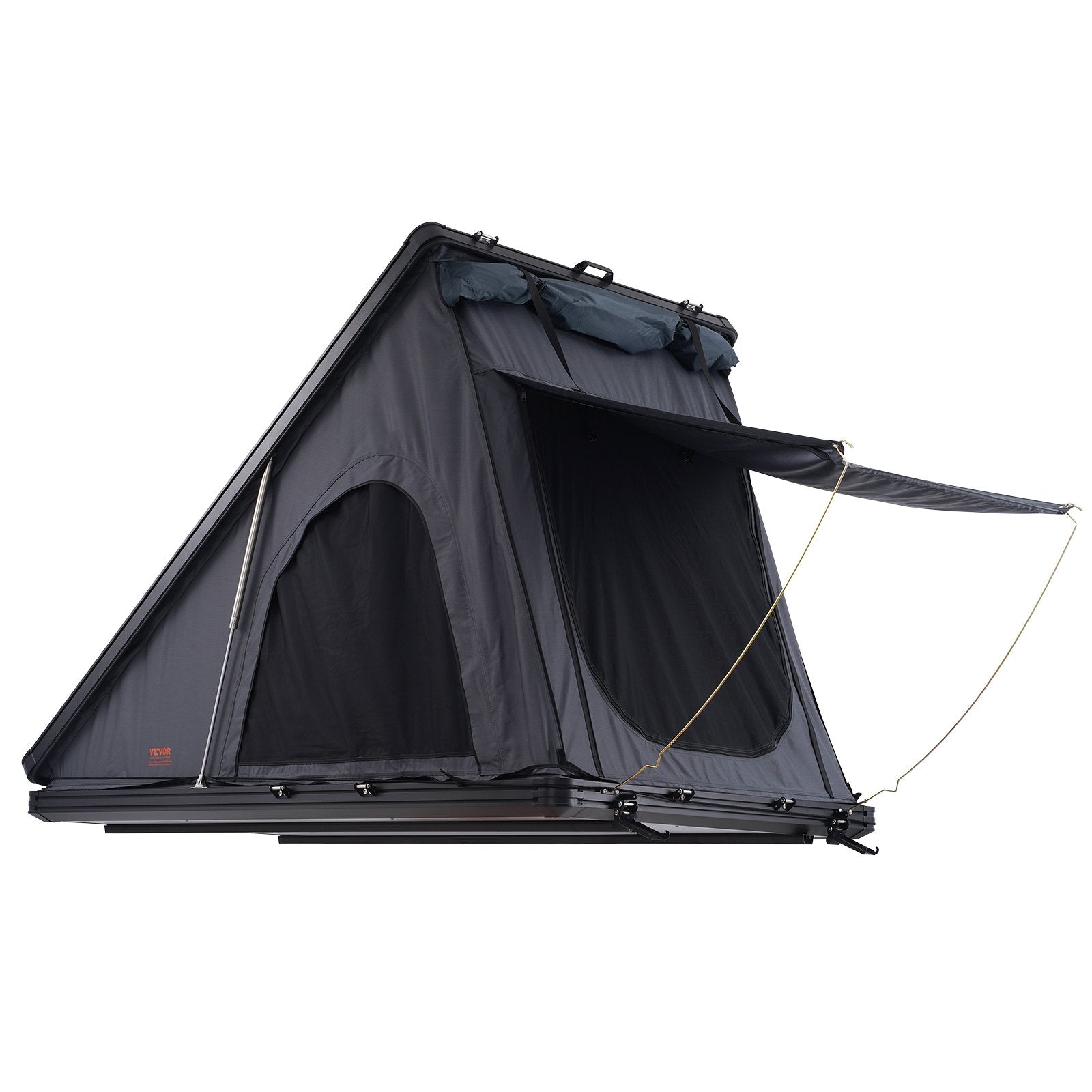 Caravan Accessories: VEVOR Rooftop Tent Hard Shell 2-3 Person Waterproof for Jeep SUV Truck w/ Ladder