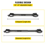Automotive Repair & Speciality Tools: VEVOR PTO Shaft PTO Drive Shaft 1-3/8" x 6 Spline Ends Round End T4 43"-61"