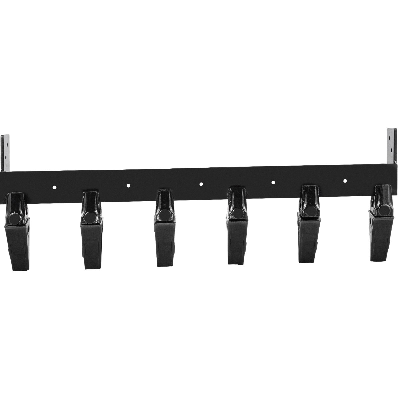 Bucket Tooth Bar, 48in Inside Bucket Width Tractor Bucket Teeth, 9.84in Teeth Space Tooth Bar for Loader Bucket 23TF, Bolt on Tooth Bucket Enables Penetration of Compacted Soil