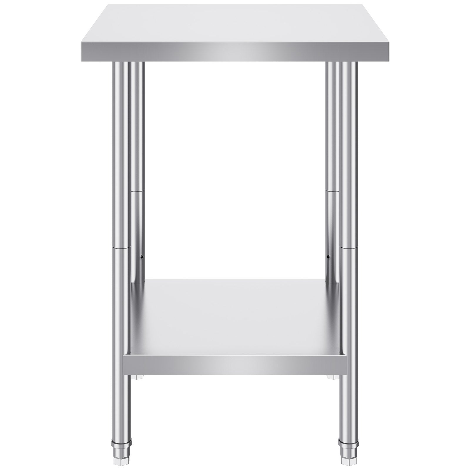 Kid's Tables, Chairs & Seats: VEVOR Stainless Steel Prep Table, 24 x 24 x 34 Inch, Heavy Duty Metal Worktable with 3 Adjustable Height Levels, Commercial Workstation for Kitchen Garage Restaurant Backyard