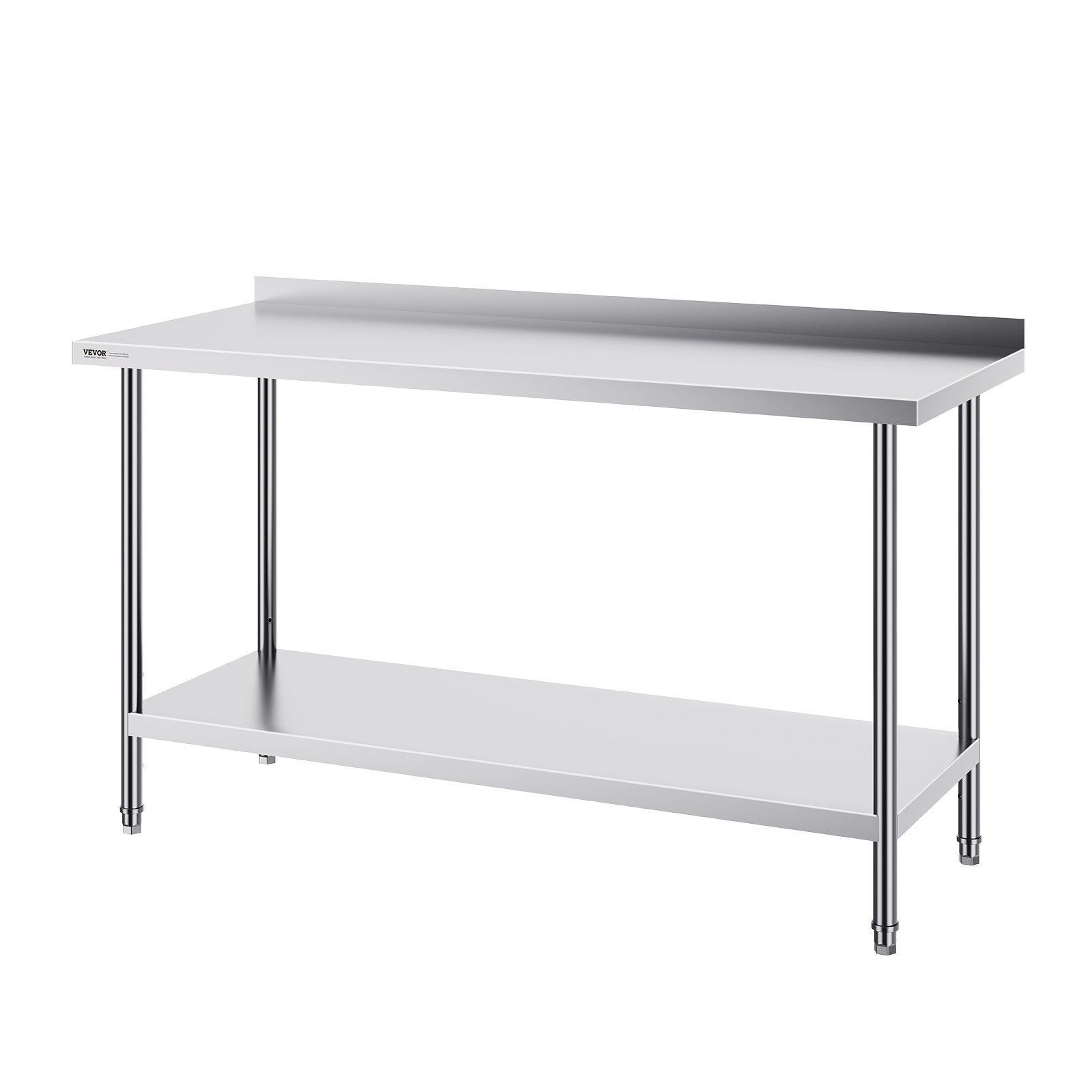 Basketball & Basketball Accessories: VEVOR 24 x 60 x 36 Inch Stainless Steel Work Table, Commercial Food Prep Worktable Heavy Duty Prep Worktable, Metal Work Table with Adjustable Height for Restaurant, Home and Hotel