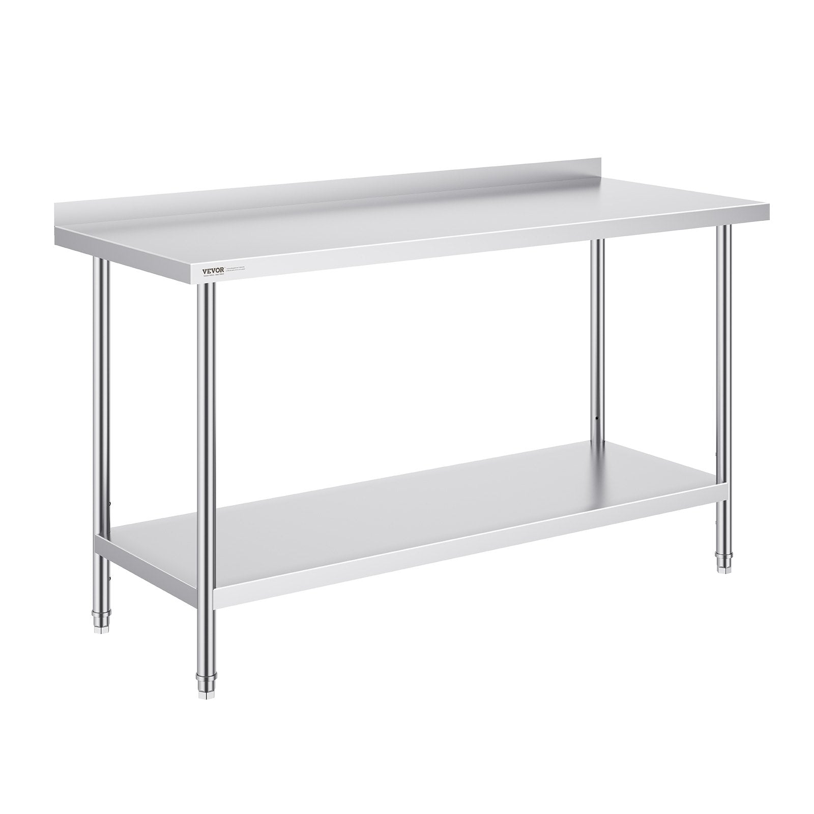 Basketball & Basketball Accessories: VEVOR 24 x 60 x 36 Inch Stainless Steel Work Table, Commercial Food Prep Worktable Heavy Duty Prep Worktable, Metal Work Table with Adjustable Height for Restaurant, Home and Hotel