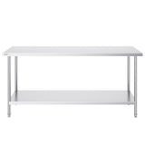 Basketball & Basketball Accessories: VEVOR Stainless Steel Prep Table, 24 x 72 x 34 Inch, Heavy Duty Metal Worktable with 3 Adjustable Height Levels, Commercial Workstation for Kitchen Garage Restaurant Backyard
