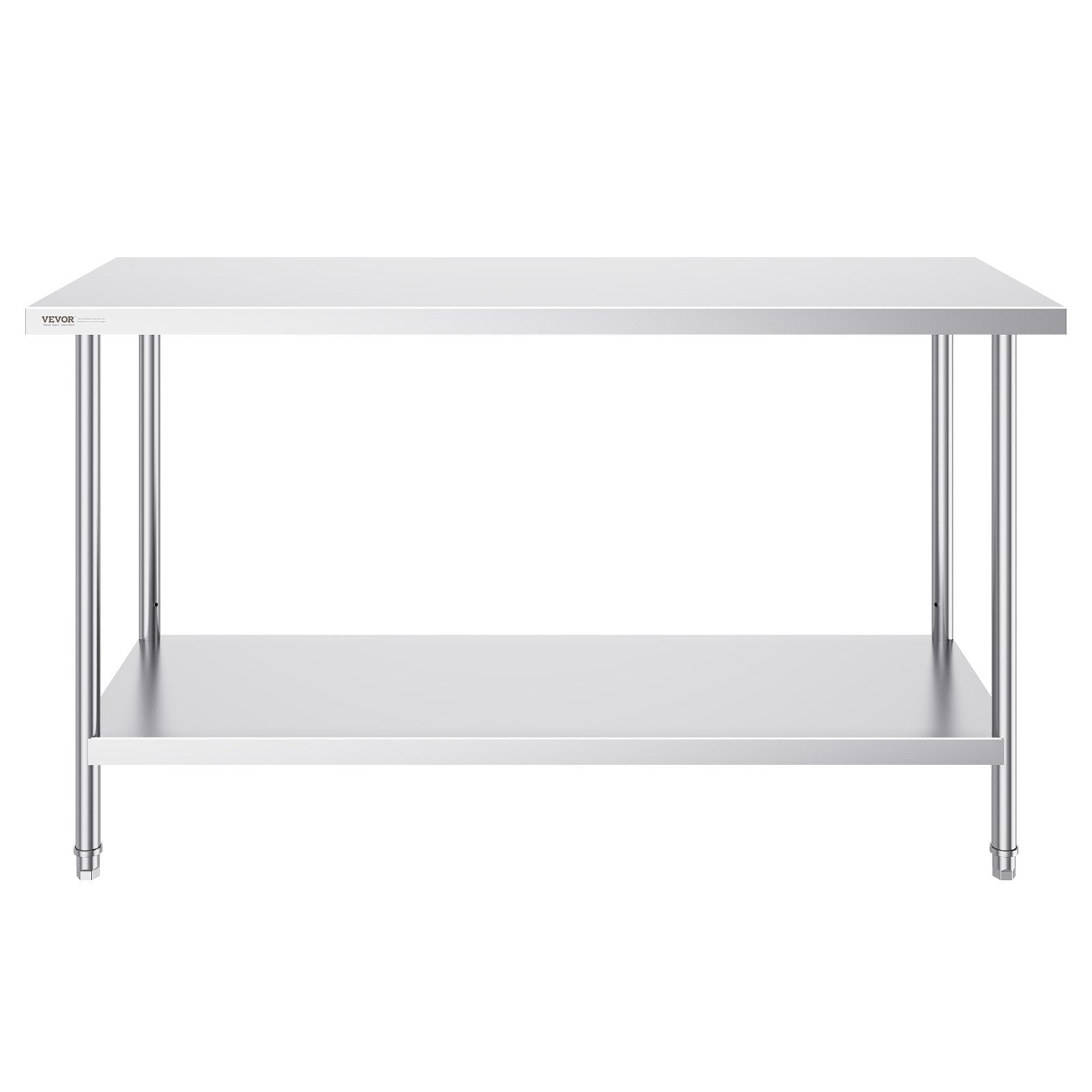 Food Warmers & Chafing Dishes: VEVOR Stainless Steel Work Prep Table Commercial Worktable Food Prep 24x60x34in