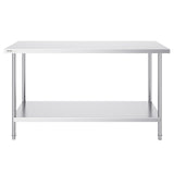 Food Warmers & Chafing Dishes: VEVOR Stainless Steel Work Prep Table Commercial Worktable Food Prep 24x60x34in