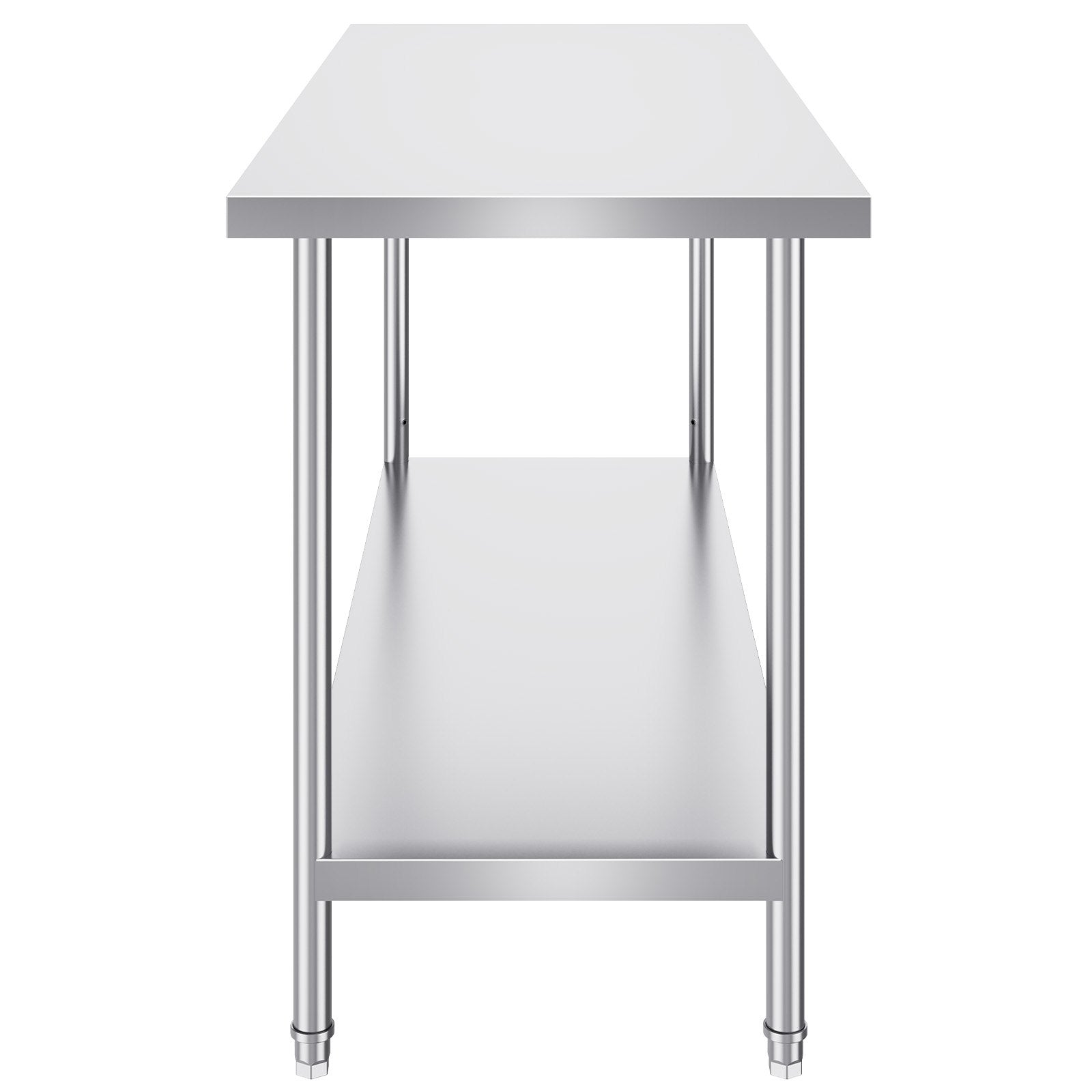 Food Warmers & Chafing Dishes: VEVOR Stainless Steel Work Prep Table Commercial Worktable Food Prep 24x60x34in