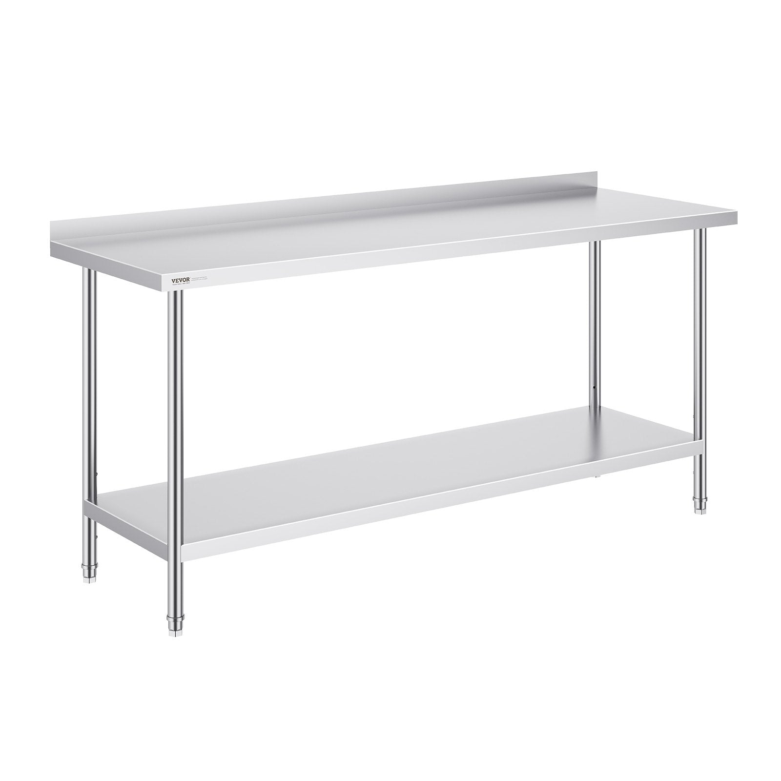 Basketball & Basketball Accessories: VEVOR 24 x 72 x 36 Inch Stainless Steel Work Table, Commercial Food Prep Worktable Heavy Duty Prep Worktable, Metal Work Table with Adjustable Height for Restaurant, Home and Hotel