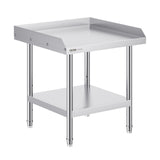 Basketball & Basketball Accessories: VEVOR Stainless Steel Work Table, 24 x 24 x 26 Inch Commercial Food Prep Worktable, 3-Sided Backsplash Heavy Duty Prep Worktable, Metal Work Table with Adjustable Height for Restaurant Home Hotel
