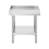 Basketball & Basketball Accessories: VEVOR Stainless Steel Work Table, 24 x 24 x 26 Inch Commercial Food Prep Worktable, 3-Sided Backsplash Heavy Duty Prep Worktable, Metal Work Table with Adjustable Height for Restaurant Home Hotel
