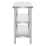 Basketball & Basketball Accessories: VEVOR Stainless Steel Food Prep Table, 18 x 36 x 34 Inch Commercial Kitchen Worktable, with 2 Adjustable Undershelf, Heavy Duty Prep Table Metal Work Table for BBQ, Kitchen, Home, and Garage