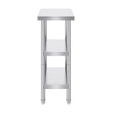 Basketball & Basketball Accessories: VEVOR Stainless Steel Food Prep Table, 14 x 24 x 34 Inch Commercial Kitchen Worktable, with 2 Adjustable Undershelf, Heavy Duty Prep Table Metal Work Table for BBQ, Kitchen, Home, and Garage