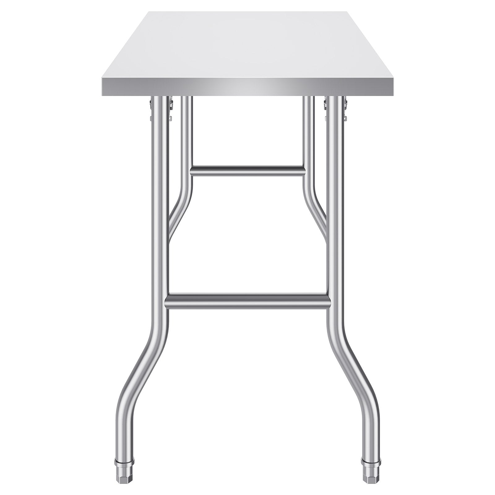 Kitchen & Dining Chairs: VEVOR Stainless Steel Kitchen Bench Folding Commercial Prep Table 1220x610 mm