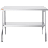 Audio Accessories: VEVOR Commercial Worktable Workstation Folding Commercial Prep Table 1220x610 mm