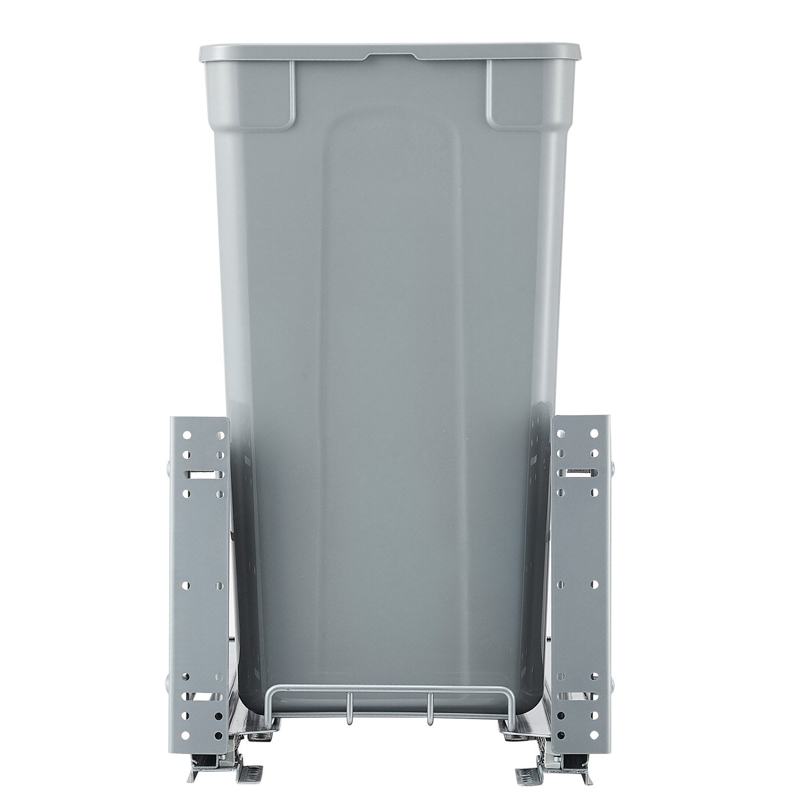 Kitchen & Bathroom DIY: VEVOR Pullout Trash Can for Kitchen Cabinets, Garbage Waste Recycling Bin, Under Mount Waste Container, with Heavy Duty Metal Soft Close Sliding System and Door Kit, for Sink, Under Counter