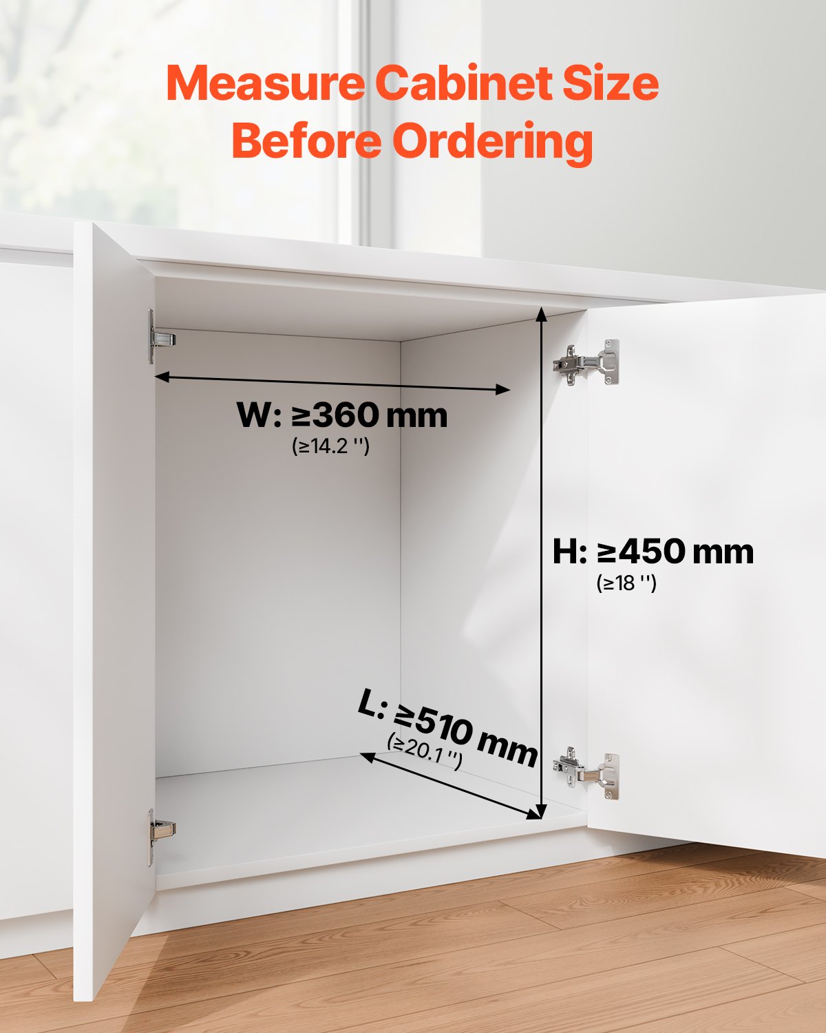 Kitchen & Bathroom DIY: VEVOR Pullout Trash Can for Kitchen Cabinets, 20+10+10L Double Under Sink Garbage Waste Recycling Bin, Under Mount Waste Container, with Heavy Duty Metal Full Extension Sliding System and Handle