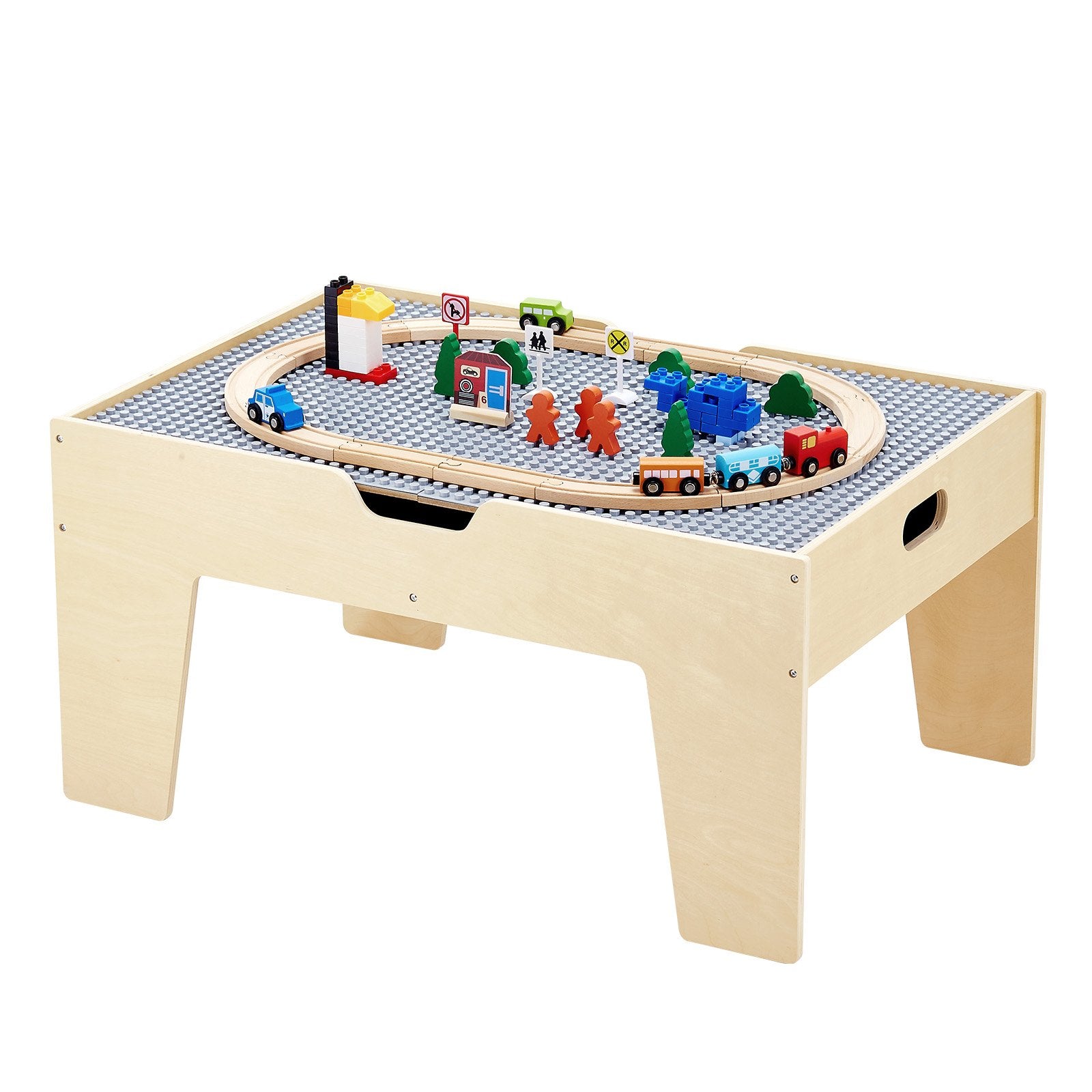Basketball & Basketball Accessories: VEVOR Multi-Purpose Activity Play Table 290 Building Bricks & 30 PCS Accessories