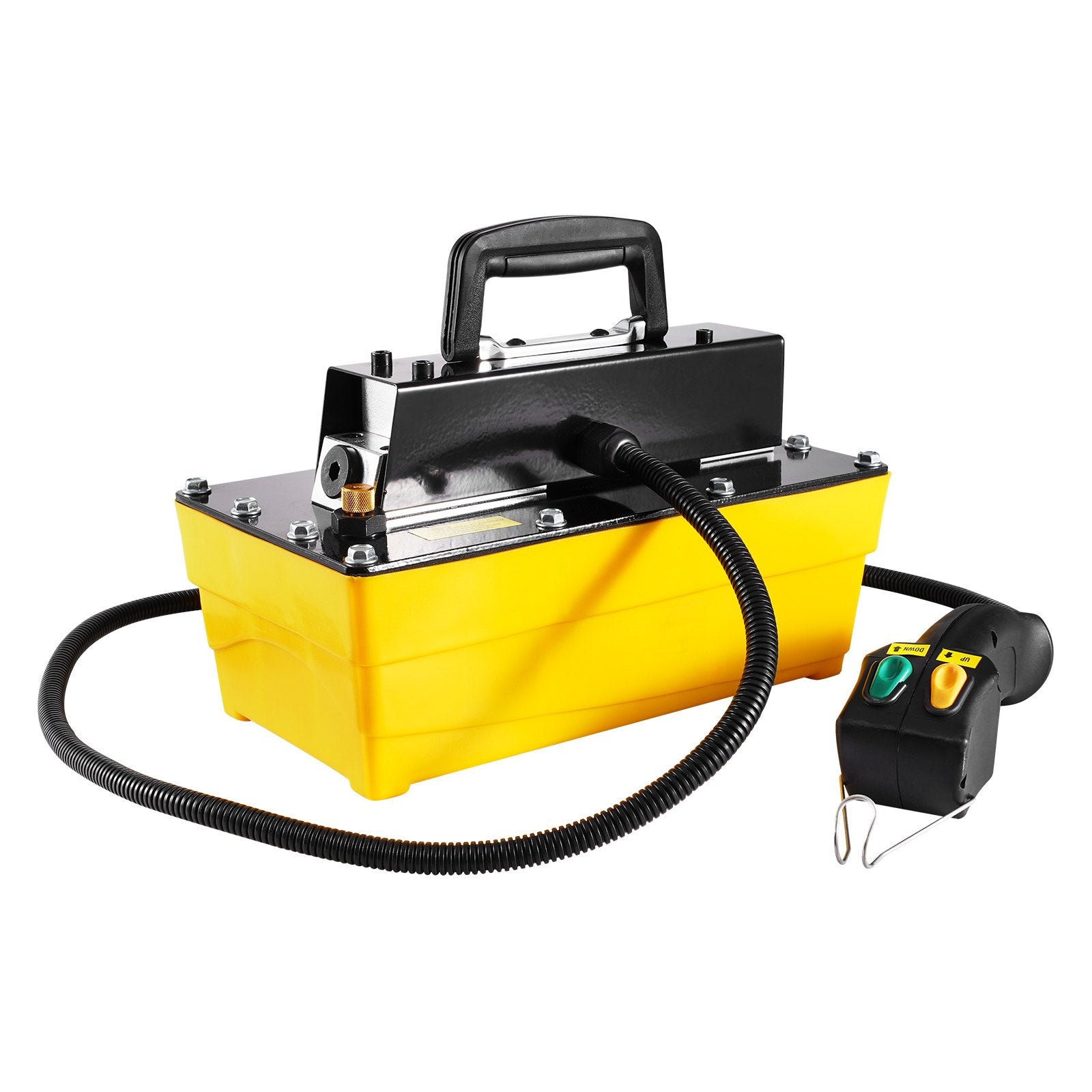 Air Pumps: VEVOR 10,000PSI Air Hydraulic Pump, 2.3 L Reservoir, NPT 3/8 In Oil Outlet, NPT 1/4 In Inlet, Air Actuated Foot Pump with Remote Control Actuator, for Automobile Frame Machine & Hydraulic Press