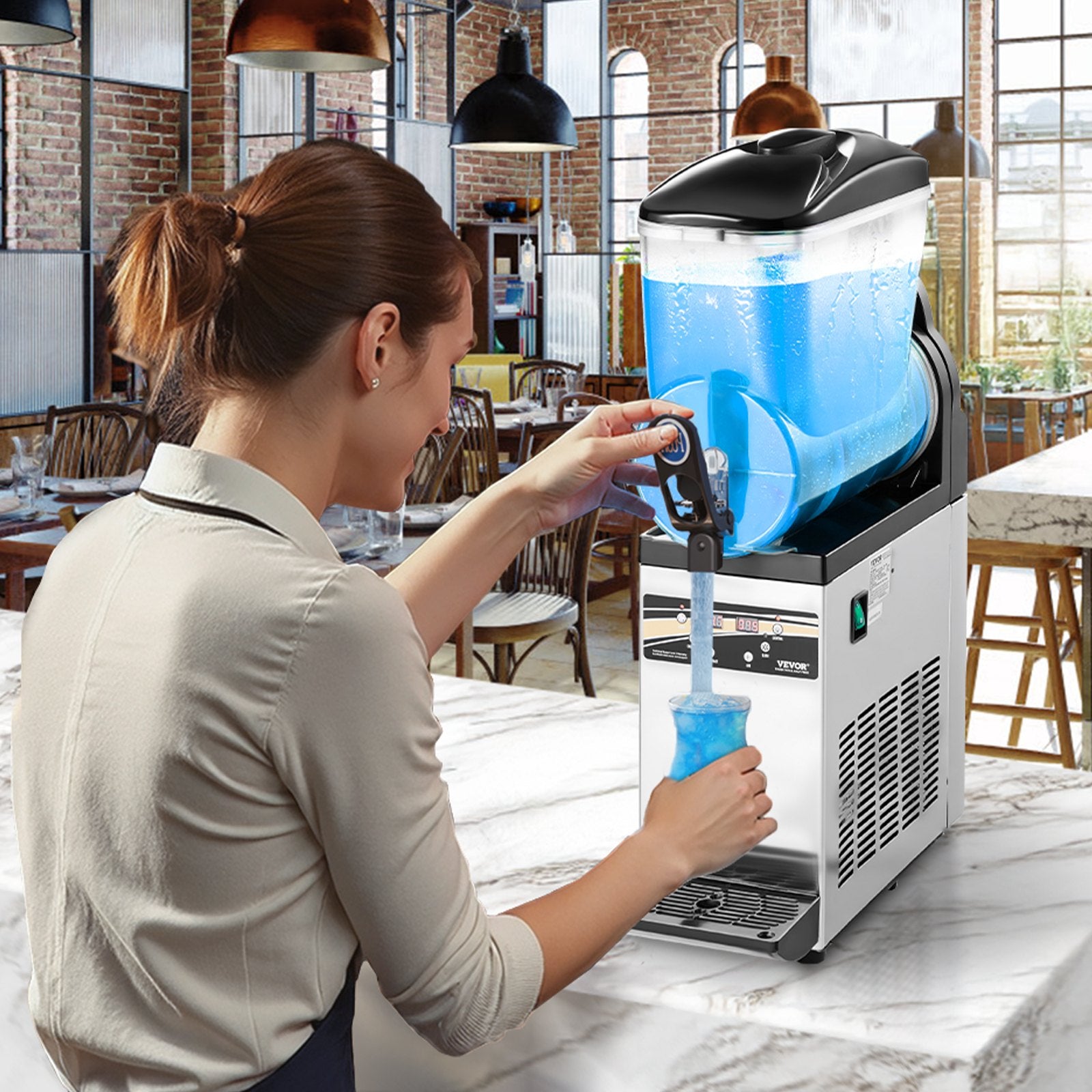 Commercial Slushy Machine 15L Margarita Smoothie Frozen Drink Maker