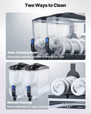 Food Storage: VEVOR Commercial Frozen Drink Maker, 15Lx2 Double Tank Slushy Machine, 120 Cups Stainless Steel Margarita Smoothie Frozen Drink Machine, Slushie Maker for Home Party Restaurants Cafe Bars