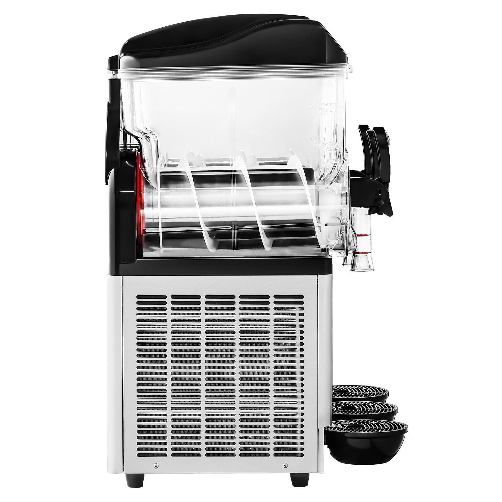 Food Storage: VEVOR Commercial Frozen Drink Maker, 15Lx3 Triple Tank Slushy Machine, 180 Cups Stainless Steel Margarita Smoothie Frozen Drink Machine, Slushie Maker for Home Party Restaurants Cafe Bars