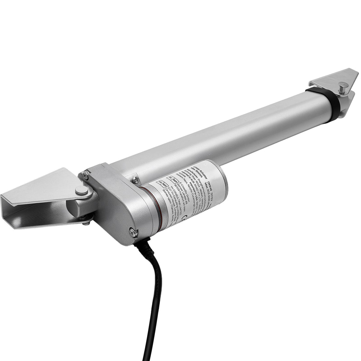 12V Linear Actuator, 203.2mm Stroke 15mm/s High-Speed 1000N Linear Motion Actuator - with IP54 Protection & Mounting Bracket for Lift Desk, Recliner Chairs, Window Door Opener