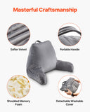 Pillows: VEVOR Reading Pillow Standard Size Bed Pillow with Shredded Memory Foam Washable