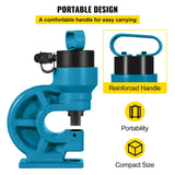 Building Materials: VEVOR CH-60 Hydraulic Hole Punching Tool 31T Hole Digger Force Puncher Smooth Hole Puncher for Iron Plate Copper Bar Aluminum Stainless Steel