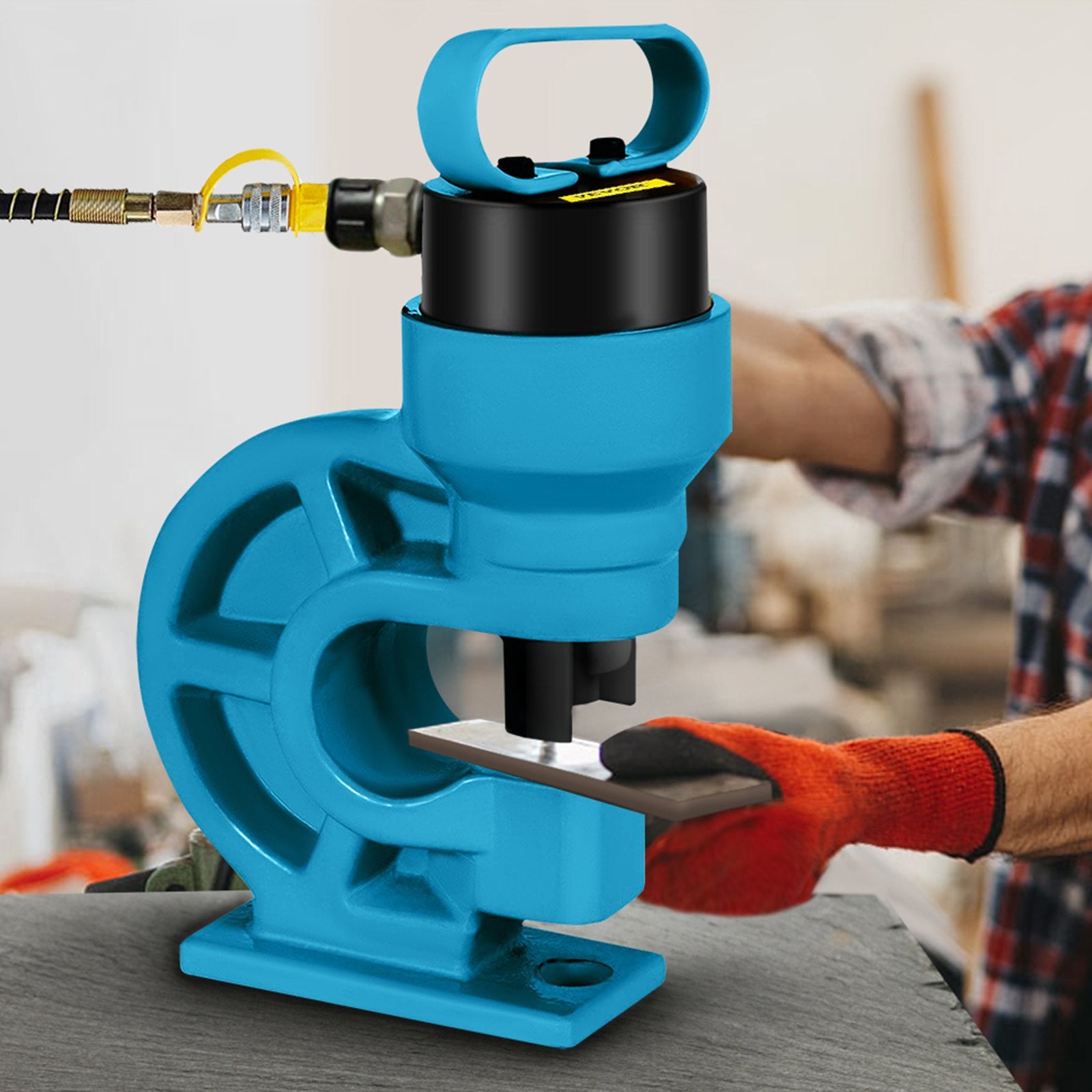 Building Materials: VEVOR CH-60 Hydraulic Hole Punching Tool 31T Hole Digger Force Puncher Smooth Hole Puncher for Iron Plate Copper Bar Aluminum Stainless Steel