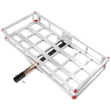 Cleaning & Care: VEVOR 49.4 x 22.4 x 7.1 in Hitch Cargo Carrier, 500lb Capacity Trailer Hitch Mount Aluminum Cargo Basket, Luggage Carrier Rack Fits 2" Hitch Receiver for SUV Truck Pickup Camping