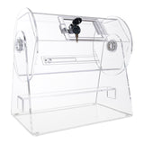 Board Games: VEVOR Acrylic Raffle Drum, Holds 2500 Tickets or 100 Raffle Balls, Professional Raffle Ticket Spinning Cage with 2 Keys, Transparent Lottery Spinning Drawing, Raffle Ticket Box for Lottery Games Bingo