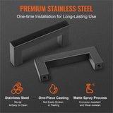 Kitchen & Bathroom DIY: VEVOR 30 Pack Cabinet Pulls, 3in / 76mm Center to Center Slim Square Kitchen Cabinet Drawer, Stainless Steel Modern Kitchen Cupboard Door Handles for Kitchen Bathroom Bar Hardware Matte Black