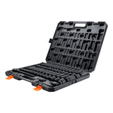 Tool Sockets: VEVOR 1/2" Drive Impact Socket Set, 65 Piece Socket Set SAE 3/8" to 1-1/4" and Metric 10-24mm, 6 Point Cr-V Alloy Steel for Auto Repair, Rugged Construction, Easy-to-Read Size Markings, Storage Case
