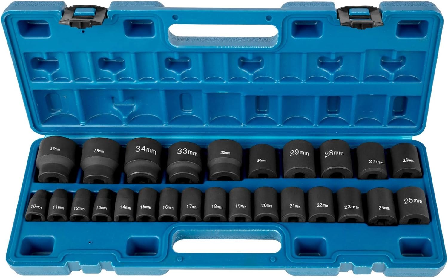Tool Sockets: VEVOR Impact Sockets Set 1/2 Inch Drive 26PCS Standard Length Impact Set 6-Point