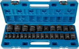 Tool Sockets: VEVOR Impact Sockets Set 1/2 Inch Drive 26PCS Standard Length Impact Set 6-Point