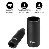 Tool Sockets: VEVOR Impact Sockets Set 1/2 Inch Drive 26 PCS Metric 10mm - 36mm Deep 6-Point Set