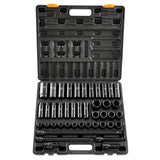 Tool Sockets: VEVOR Impact Socket Set 43 Piece Impact Sockets, Standard Socket Assortment, Drive Socket Set 6-Point Sockets Metric 9-30mm (Standard/Deep)