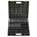 Tool Sockets: VEVOR Impact Socket Set 43 Piece Impact Sockets, Standard Socket Assortment, Drive Socket Set 6-Point Sockets Metric 9-30mm (Standard/Deep)