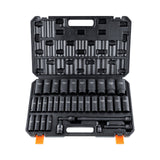 Tool Sockets: VEVOR 1/2" Drive Deep Impact Socket Set, 34pcs Socket Set Metric （8-36mm） 6 Point Cr-MO Alloy Steel for Auto Repair, Rugged Construction, Includes Heavy Duty Storage Case