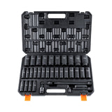 Tool Sockets: VEVOR 1/2" Drive Deep Impact Socket Set, 34pcs Socket Set Metric （8-36mm） 6 Point Cr-MO Alloy Steel for Auto Repair, Rugged Construction, Includes Heavy Duty Storage Case