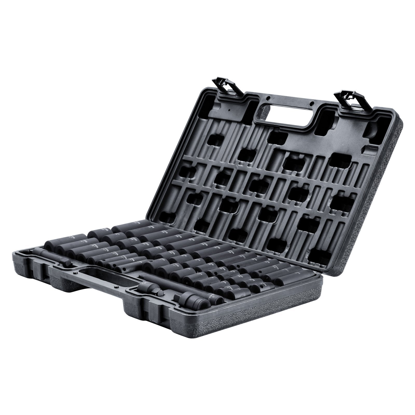 Tool Sockets: VEVOR 1/2" Drive Deep Impact Socket Set, 34pcs Socket Set Metric （8-36mm） 6 Point Cr-MO Alloy Steel for Auto Repair, Rugged Construction, Includes Heavy Duty Storage Case