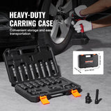 Tool Sockets: VEVOR 360 Degree Swivel Impact Sockets Set 14pcs 6-Point 3/8in Drive Socket Set
