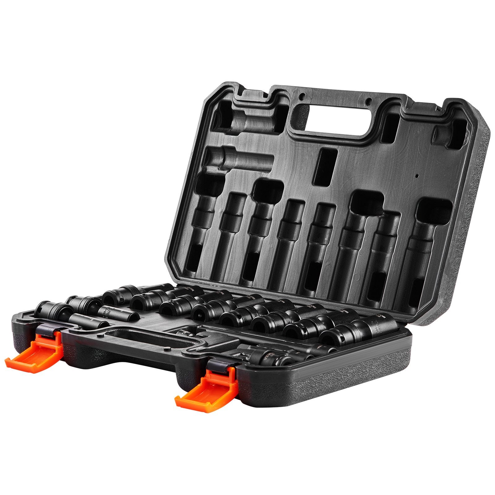 Tool Sockets: VEVOR 360 Degree Swivel Impact Sockets Set 14pcs 6-Point 3/8in Drive Socket Set